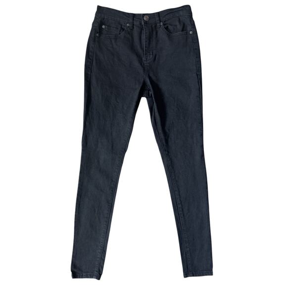 Mudd High Rise Jean Legging Jeggings Black FLX Stretch Women’s Size 7 Denim - Picture 1 of 6